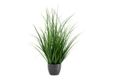 23" Tall, Artificial Plant, Grass, Indoor, Faux, Fake, Table, Greenery, Potted, Real Touch, Decorative - Green / Black