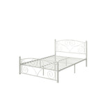 Unique Flower Sturdy System Metal Bed Frame With Headboard And Footboard