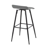 Ale - Contemporary Fixed-Height Bar Stool (Set of 2)