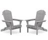 Lounge Patio Chair For Garden Outdoor Wooden Folding Adirondack Chair (Set of 2) Solid Cedar Wood Lounge Patio Chair For Garden