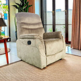 Rocking Recliner Chair For Living Room, Adjustable Modern Recliner Chair, Recliner Sofa With Lumbar Support, Classic And Traditional Recliner Chair With Comfortable Arm And Back Sofa - Dark Gray