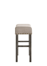 Martha II - Weathered Counter Height Stool (Set of 2) - Gray / Tan