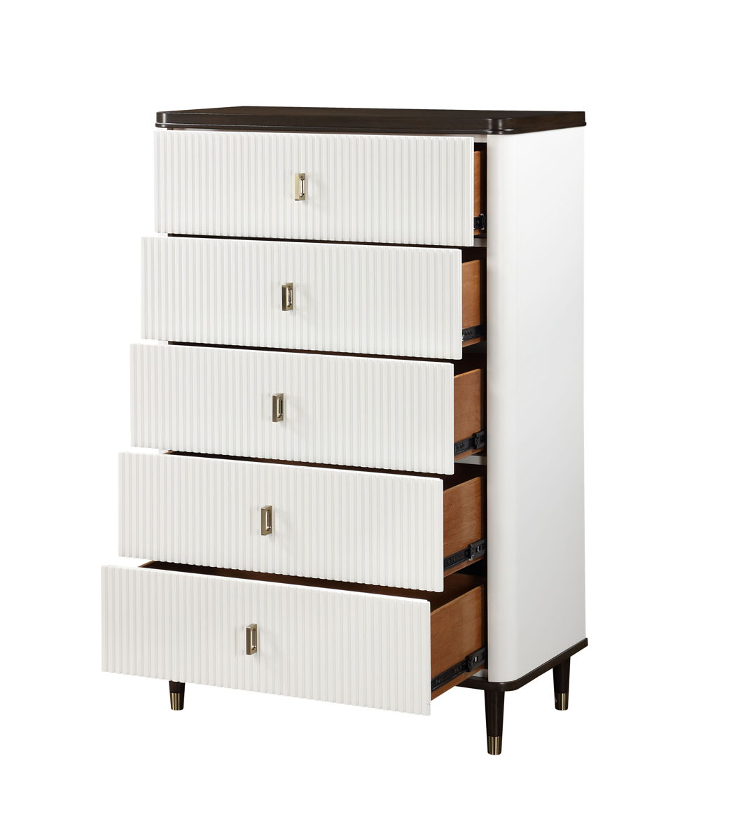 Carena - Chest - White / Walnut