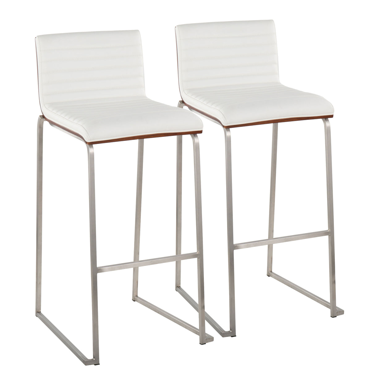 Mason Mara - Contemporary Fixed Height Barstool (Set of 2)