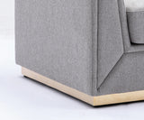 Valin - Linen Chair For Living Room - Gray