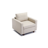 Single Seat Module Sofa Sectional Couch, Cushion Covers Non-Removable And Non-Washable