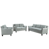 Tufted 3 Piece Living room Set Sofa, love Seat and Chair - Foam Green