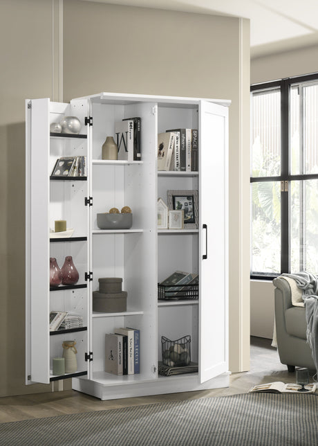 Lincoln - Storage Cabinet With Swing-Out Door - White