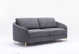 Yuina - Linen Sofa - Gray