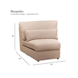 Hampshire Unbleached - Linen Modular Sectional