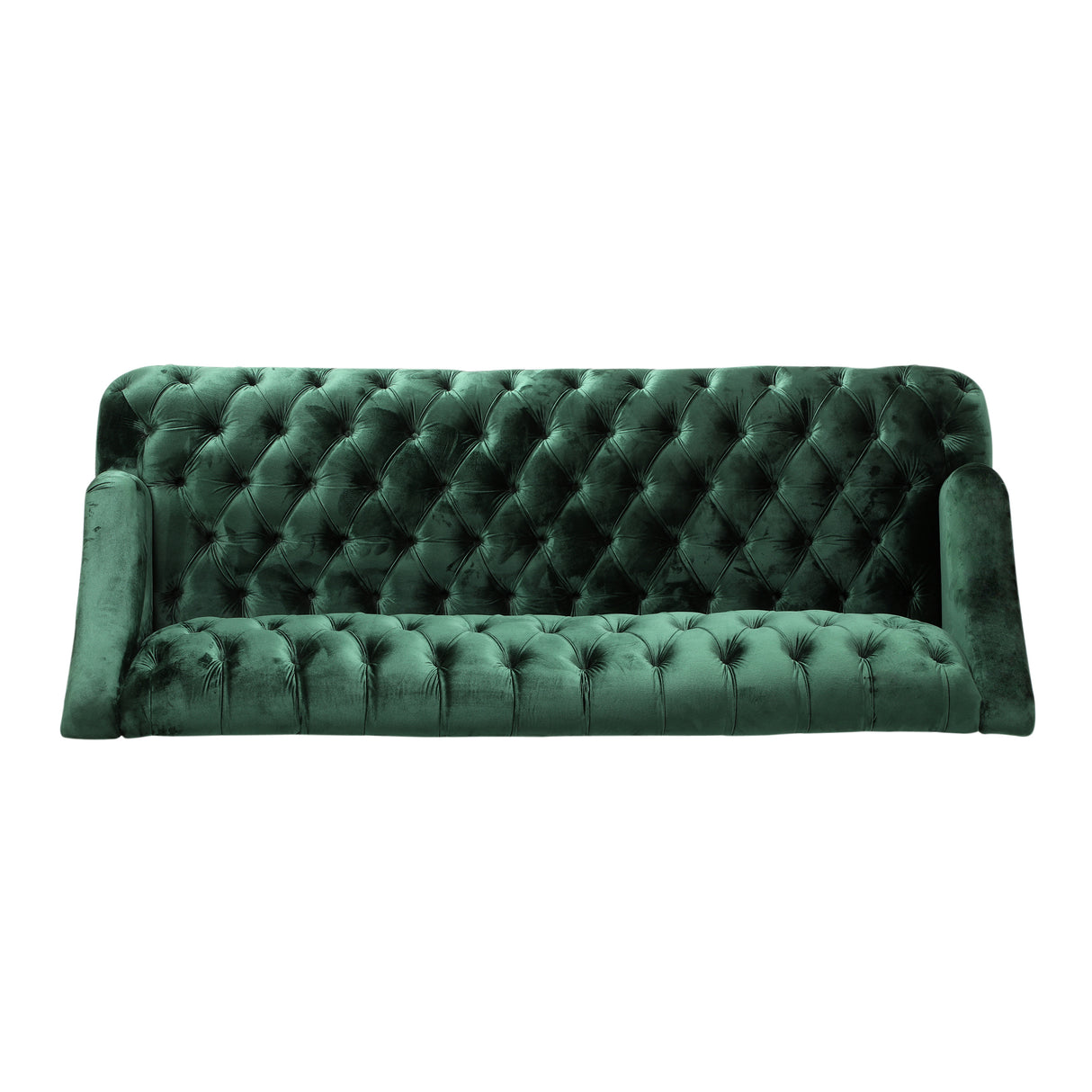 Sturdy Velvet Sofa - Green