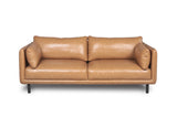 Modern Leather Sofa - Camel