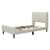 Upholstered Platform Bed Velvet