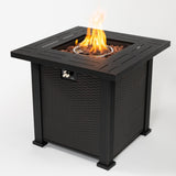 28" Square Fire Pit - Brown