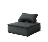 Anna - Velvet Armless Lounge Chair