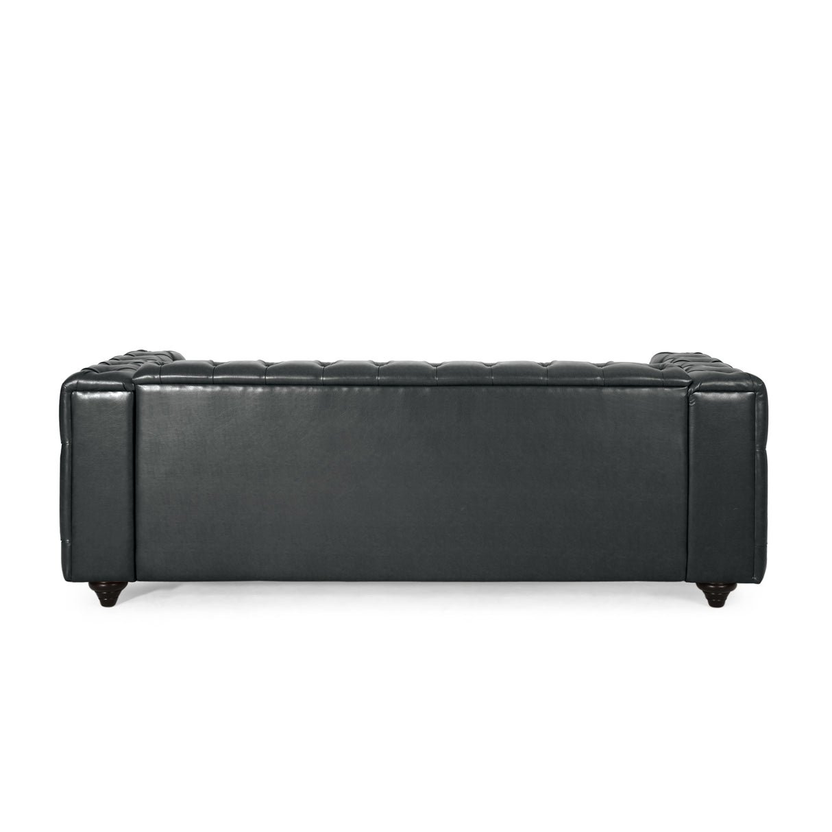 Modern PU Leather Sofa - Black