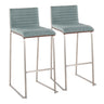 Mason Mara - Contemporary Fixed Height Barstool (Set of 2)