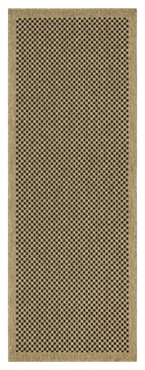 Earth - Indoor / Outdoor Area Rug Polypropylene - Jute / Black