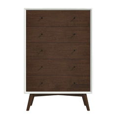 Caroline - Mid-Century Modern Solid Wood Chest - White