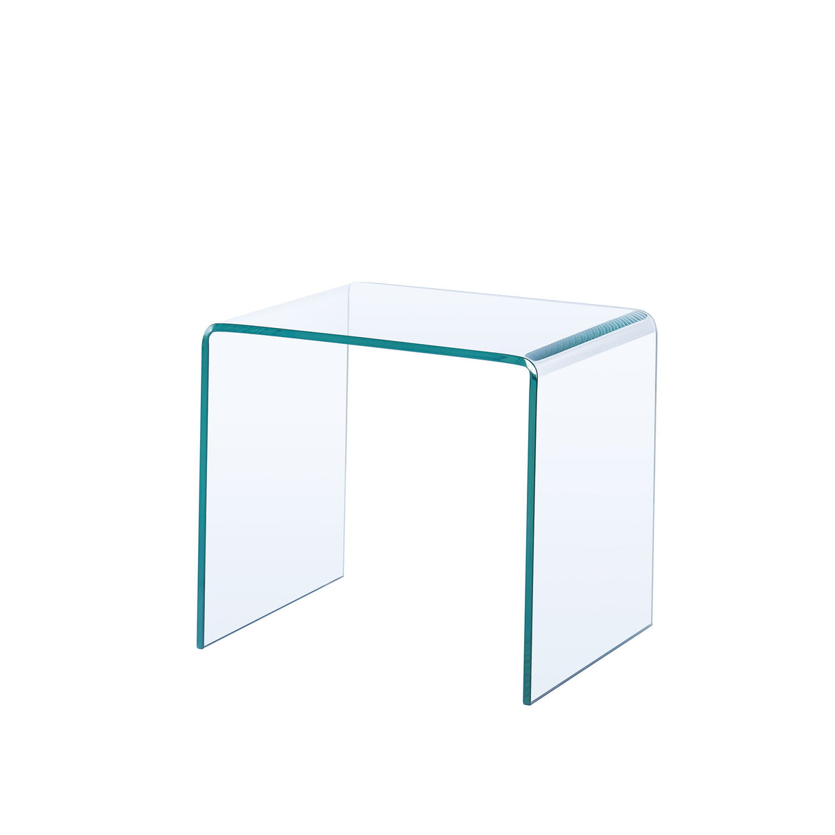 Tempered Glass End Table - Transparent