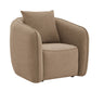 Keith - Chenille Chair With 1 Matching Color Toss Pillows