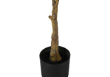 52" Tall, Artificial Plant, Rubber Tree, Indoor, Fake, Floor, Greenery, Potted, Real Touch, Decorative - Green / Black