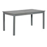 Contemporary Slat Top Acacia Wood Outdoor Dining Table