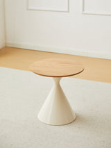 Round Coffee Table (2PC) - Brown / White