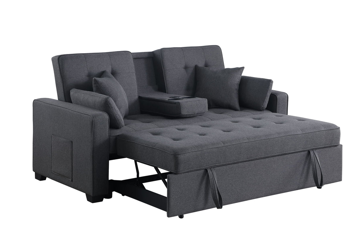 Cody II - Dark Gray  Sleeper Loveseat