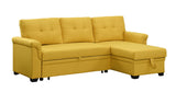 Lucca - Linen Reversible Sleeper Sectional Sofa With Storage Chaise