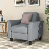 Living Room Furniture Armrest Single Sofa And Loveseat Sofa