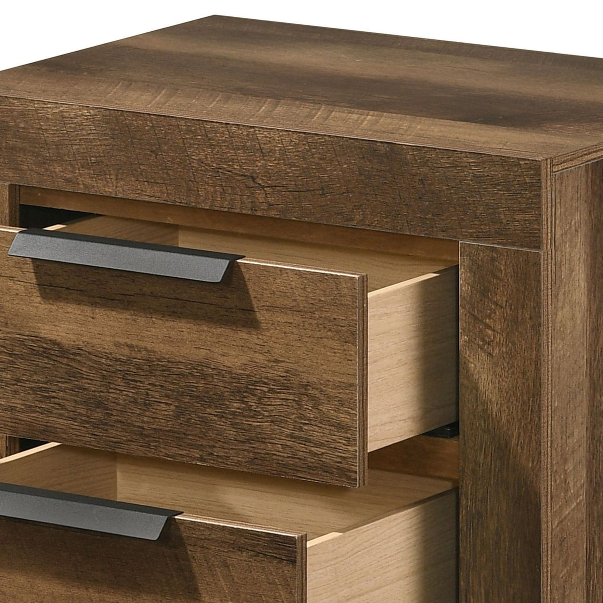 Morales - Rustic Nightstand - Oak