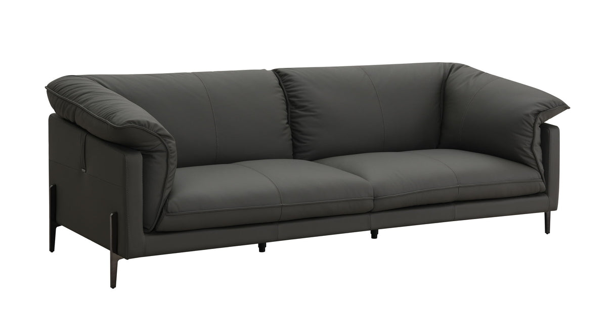 Tadi - Top Grain Leather Sofa - Black