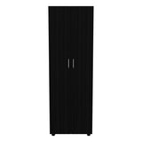 Armoire Organiser, Two Shelves, Rod, Double Door Cabinet Armoire