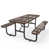 Expanded Rectangular Picnic Metal Table