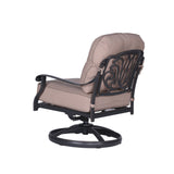 Swivel Chair With Cushion - Black / Brown