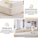 151.5" Oversized Modular Sectional Sofa - Beige