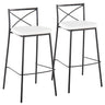 Modern Charlotte - Contemporary Fixed Height Barstool (Set of 2)