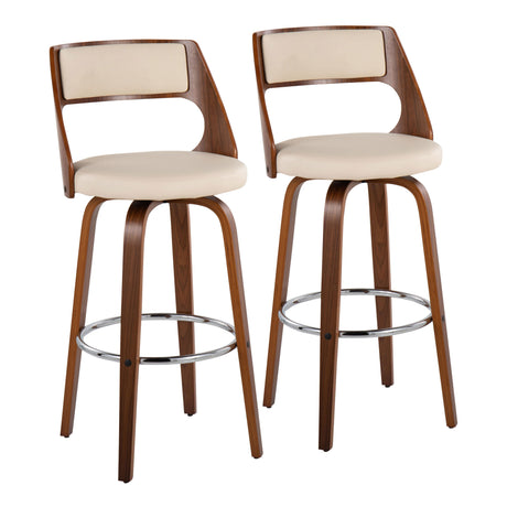 Cecina - Mid Century Modern Barstool With Swivel (Set of 2)