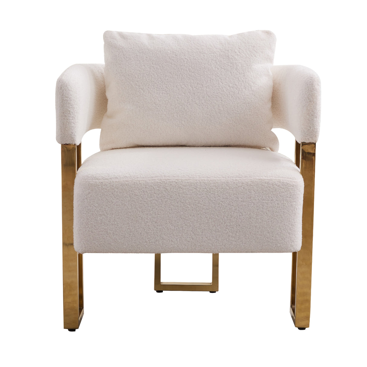 3 Pc Set with Accent Chairs and Side Table - White