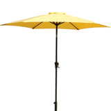 8.8' Outdoor Aluminum Patio Umbrella With 42 Pound Round Resin Umbrella Base