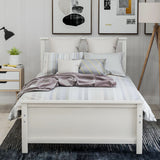 Platform Bed With Headboard, Footboard And Wood Slat Support