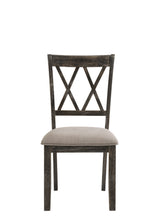 Claudia II - Weathered Side Chair (Set of 2) - Beige / Gray