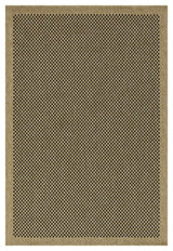 Earth - Indoor / Outdoor Area Rug Polypropylene - Jute / Black