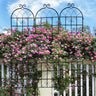 Metal Garden Rustproof Trellis For Climbing Plants Outdoor Flower Support