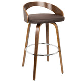 Grotto - Mid Century Elegant Design Modern Barstool With Swivel (Set of 2)