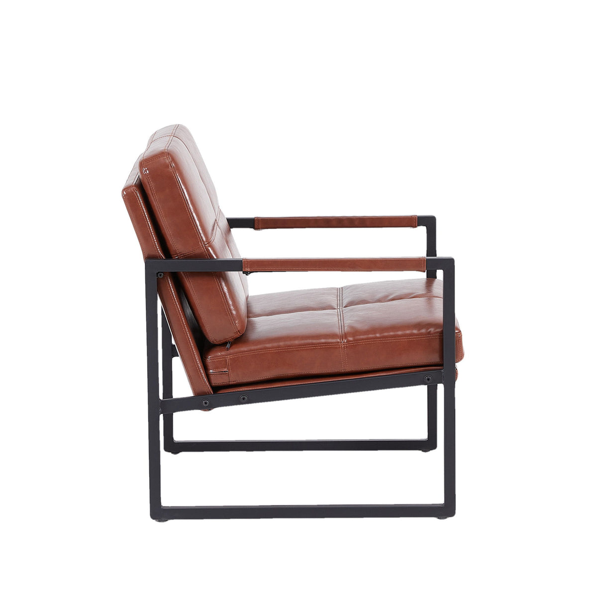 PU Leather Leisure Metal Frame Recliner Chair For Living Room And Bedroom Furniture