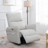 29.92" 270 Power Swivel Rocker Recliner Chair, Electric Glider Reclining Sofa With USB Ports, Power Swivel Glider, Rocking Chair Nursery Recliners For Living Room Bedroom