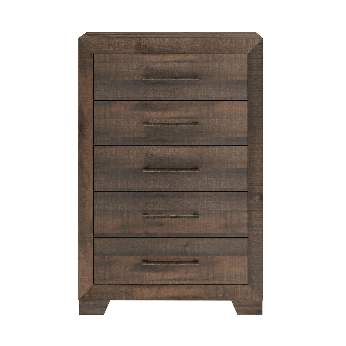 Plinz - 5 Drawer Chest - Brown