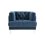 Ansario - Velvet Chair - Blue